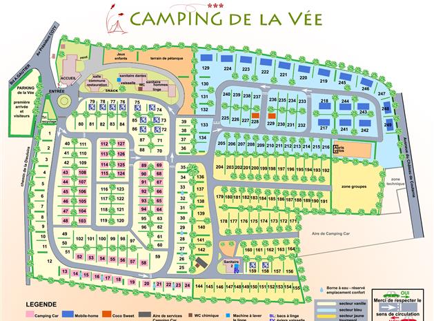 Plan du Camping